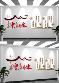 中医文化墙形象墙设计