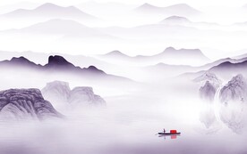 爆款 最新客厅山水 tif分层