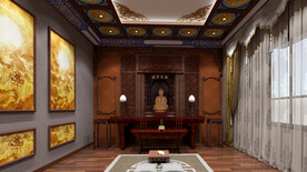 佛堂室内设计案例效果图