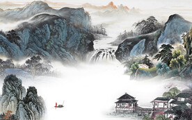 高档 简约意境山水 TIf分层