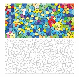 染色玻璃  彩色玻璃