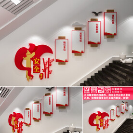 安全生产楼道文化墙