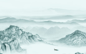 简约 中式新传山水 Tif分层