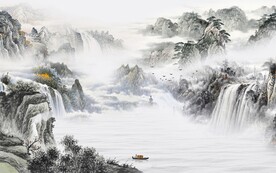 最新 意境简约山水 TIf分层