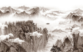 现代 意境简约山水 TIf分层