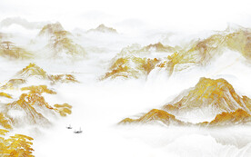 人气 金色新款山水 TIf分层