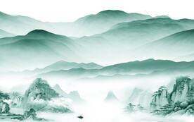 意境 淡雅中式山水 TiF分层