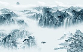 人气 清晰新传山水 Tif分层