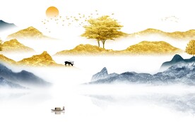 中式 人气山水新图 TIF分层