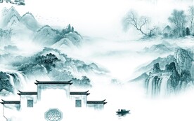 高档 清晰山水背景 TIf分层