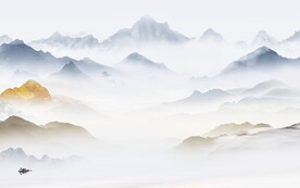 高清 新品中式山水 TiF分层