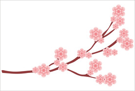 粉色花朵设计CDR矢量图