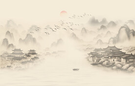 新中式禅意山水画