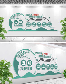 全面推进乡村振兴文化墙