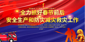 春节消防安全宣传展板