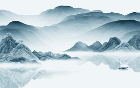 新品 最新现代山水 TIf分层