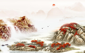 人气 意境清晰山水 TiF分层