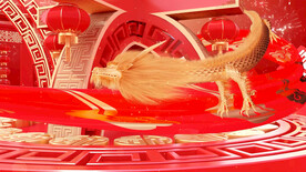 2024金龙飞舞春晚开场片头