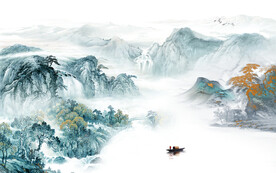 简约 高档意境山水 TiF分层