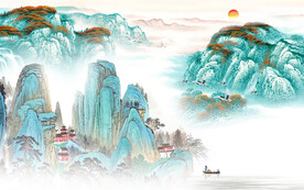 新品 意境大气山水 Tif分层