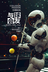 机器人广告展板壁画壁纸挂画挂图