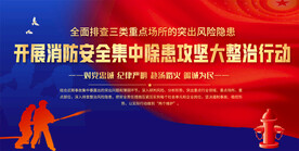 消防安全隐患攻坚整治行动展板