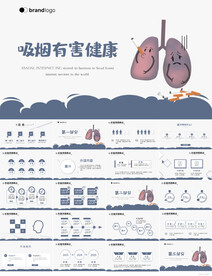 吸烟有害健康禁烟主题班会PPT