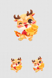 卡通龙循环动画MOV带透明通道