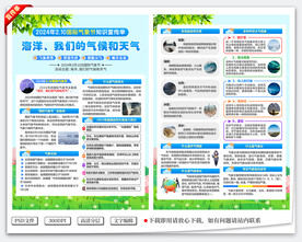 国际气象节宣传单