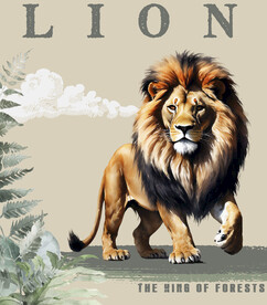狮子插画