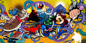 工装涂鸦背景墙