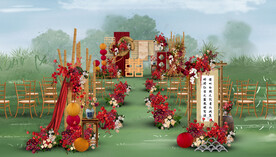 中式户外仪式区