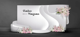 白色婚礼迎宾区