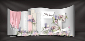 白色婚礼迎宾区