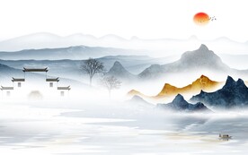 大气意境山水 TIF分层