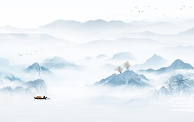 高端 大气意境山水 TIf分层