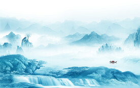 简约 大气意境山水 TIf分层