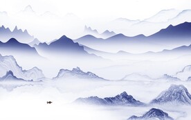 高档 大气意境山水 TIf分层