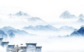 现代 大气意境山水 TIf分层