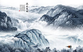 别墅 大气山水新图 TIF分层