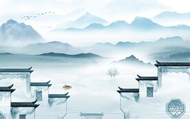 徽派 高端清晰山水 TIF分层