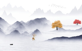 大气 高端清晰山水 TIF分层