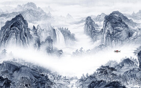 现代 高端清晰山水 TIF分层