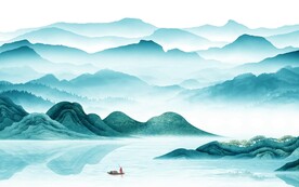 现代 简意中式山水 TIF分层