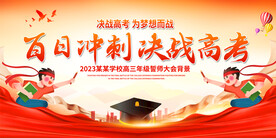 高考誓师大会展板