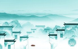 新传 简约高档山水 TiF分层