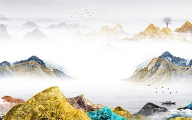 最新 简约高档山水 TiF分层