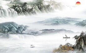 高档 大气新传山水 TiF分层