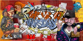 欧美风街头涂鸦餐饮酒吧背景墙