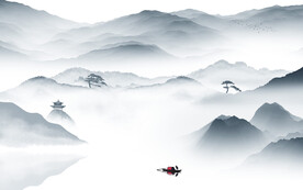 人气 中式新山水画 TIF分层